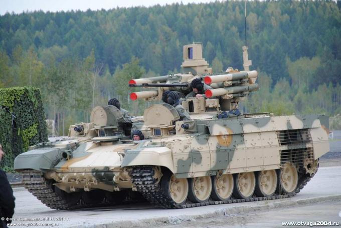 Альтернативная боевая машина поддержки танков бмпт-72а. россия