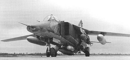 Истребитель-бомбардировщик миг-23б.