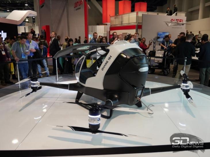 Квадрокоптер ehang 184 — беспилотное воздушное такси будущего