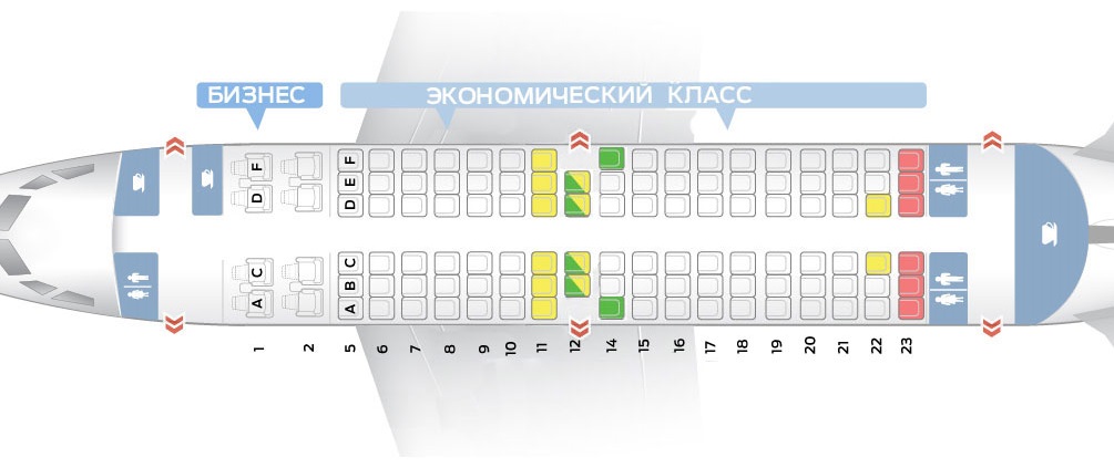 Лучшие места и схема салона самолета boeing 737-500 – utair