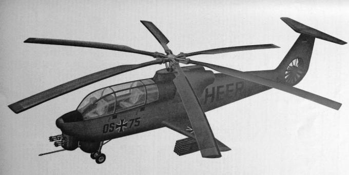 Немецкий индеец. проекты ударных вертолетов mbb bbh-1/mbb bbh-2. германия