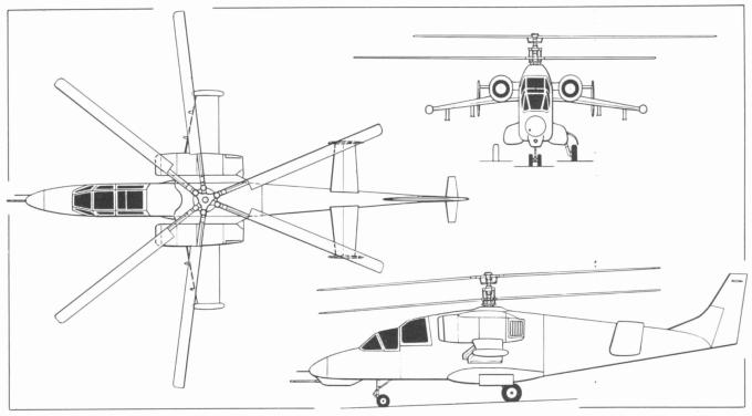 Опытные советские вертолеты глазами запада. ударный вертолет kamov ka-? hokum (ка-50)