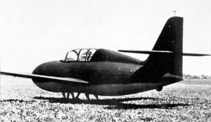 Опытный истребитель messerschmitt me 328. германия
