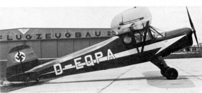 Опытный пассажирский самолет bucker bu 134. германия