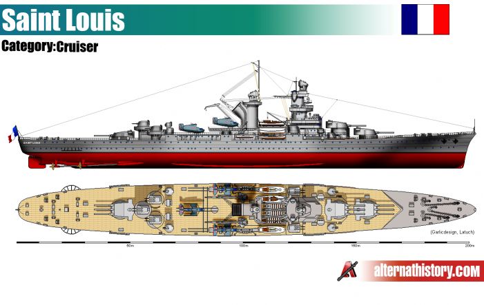 Призрак французского кораблестроения. проект тяжёлого крейсера сент луи. франция