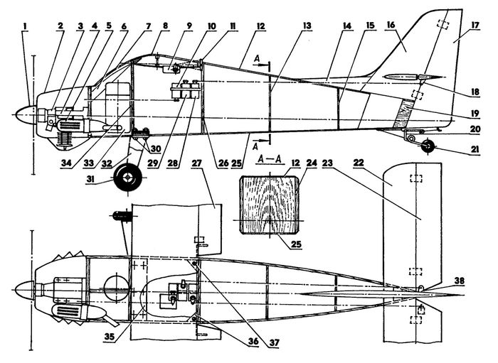 Радиоуправляемая модель самолета – копия легкого многоцелевого самолета см-92 «финист»