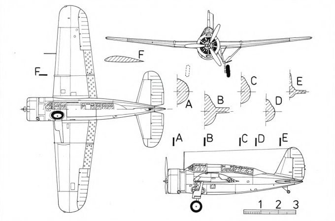 Самолет-разведчик/пикирующий бомбардировщик brewster xsba-1/naf sbn-1. сша
