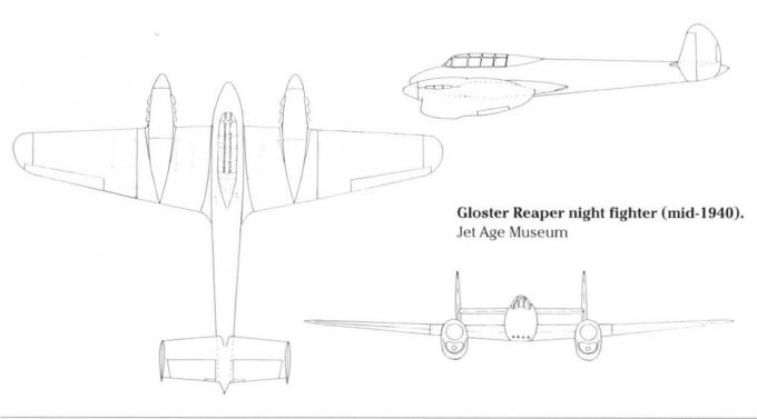 Тяжелые британские истребители спецификации f.18/40. проект тяжелого ночного истребителя gloster reaper